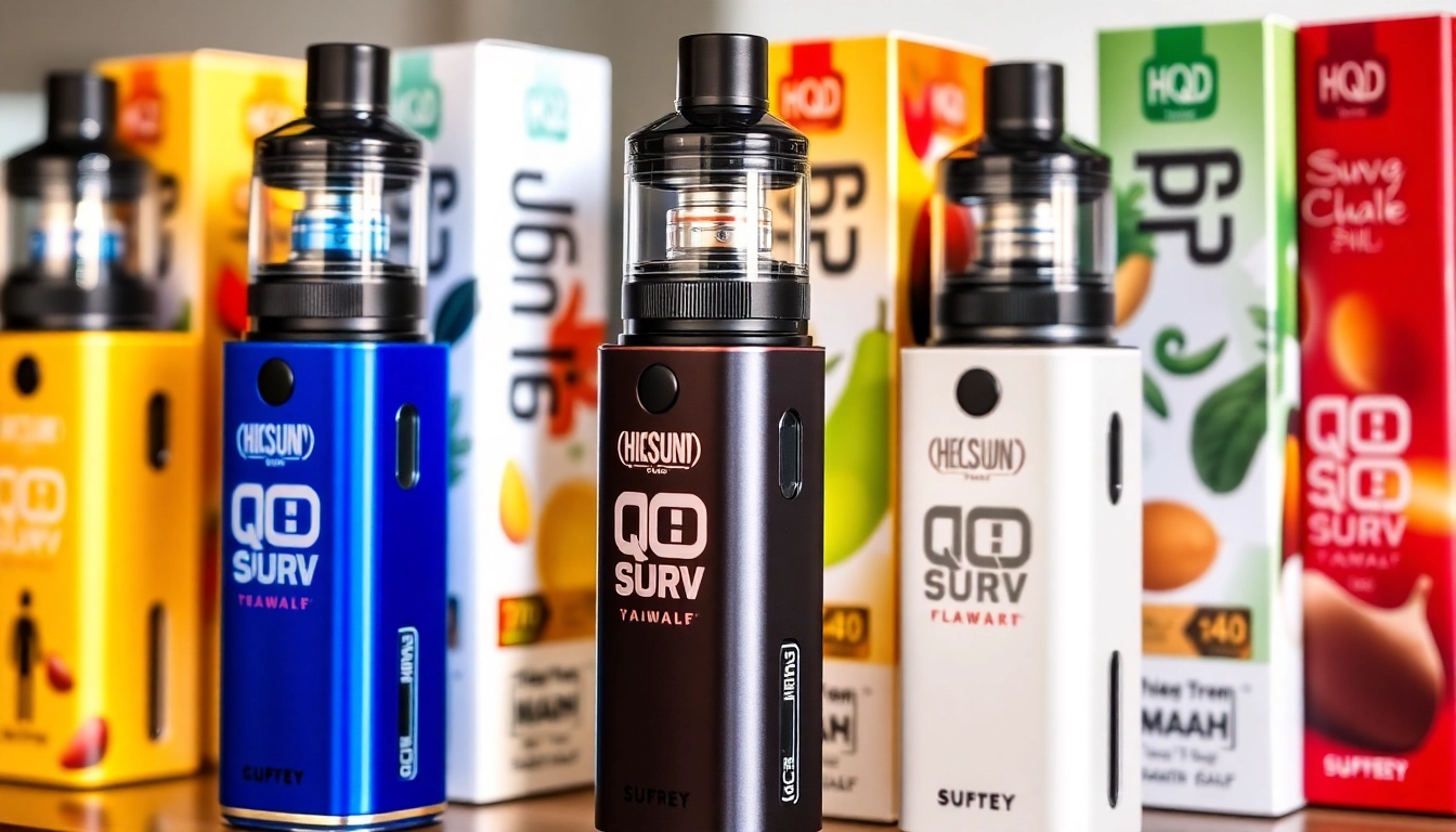 Buy HQD Surv in vibrant flavors, perfect for vape enthusiasts and beginners.