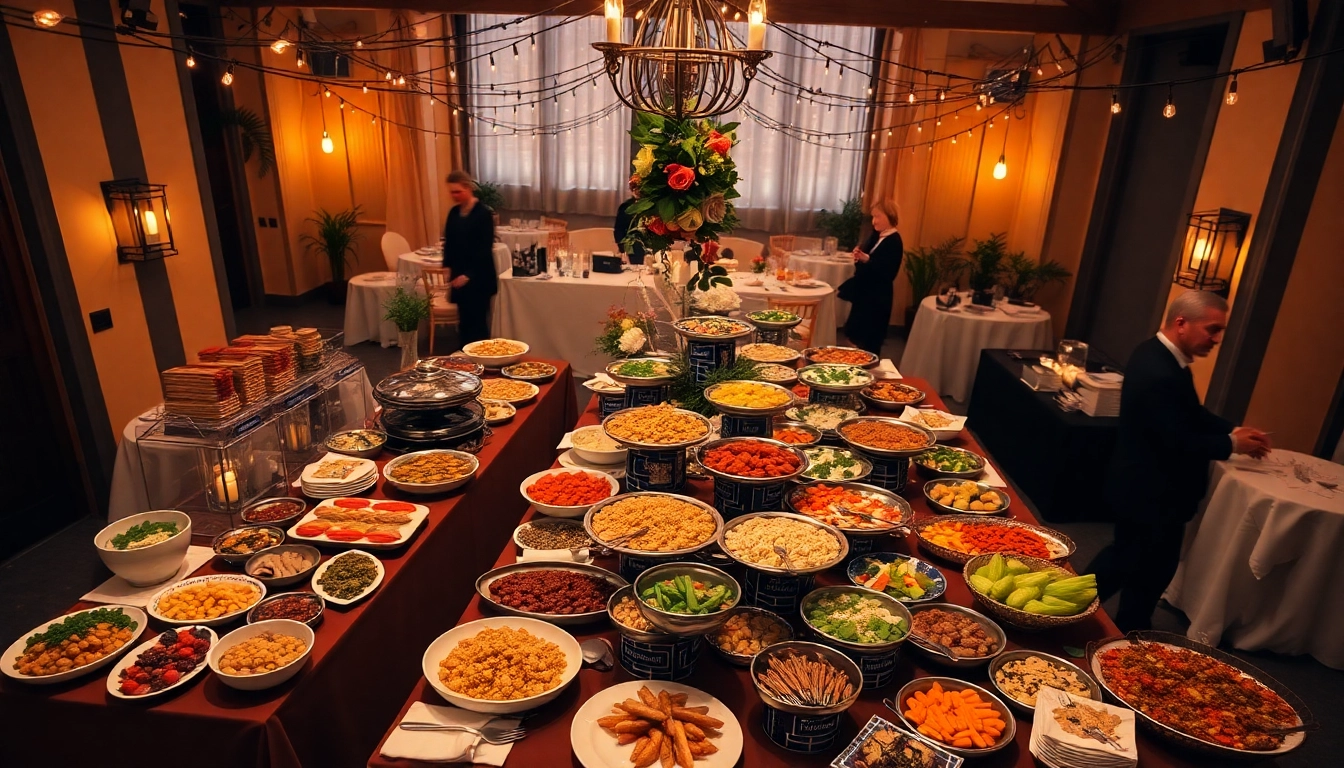 Delightful Partyservice Berlin setup with diverse catering options, showcasing elegance and variety for events.