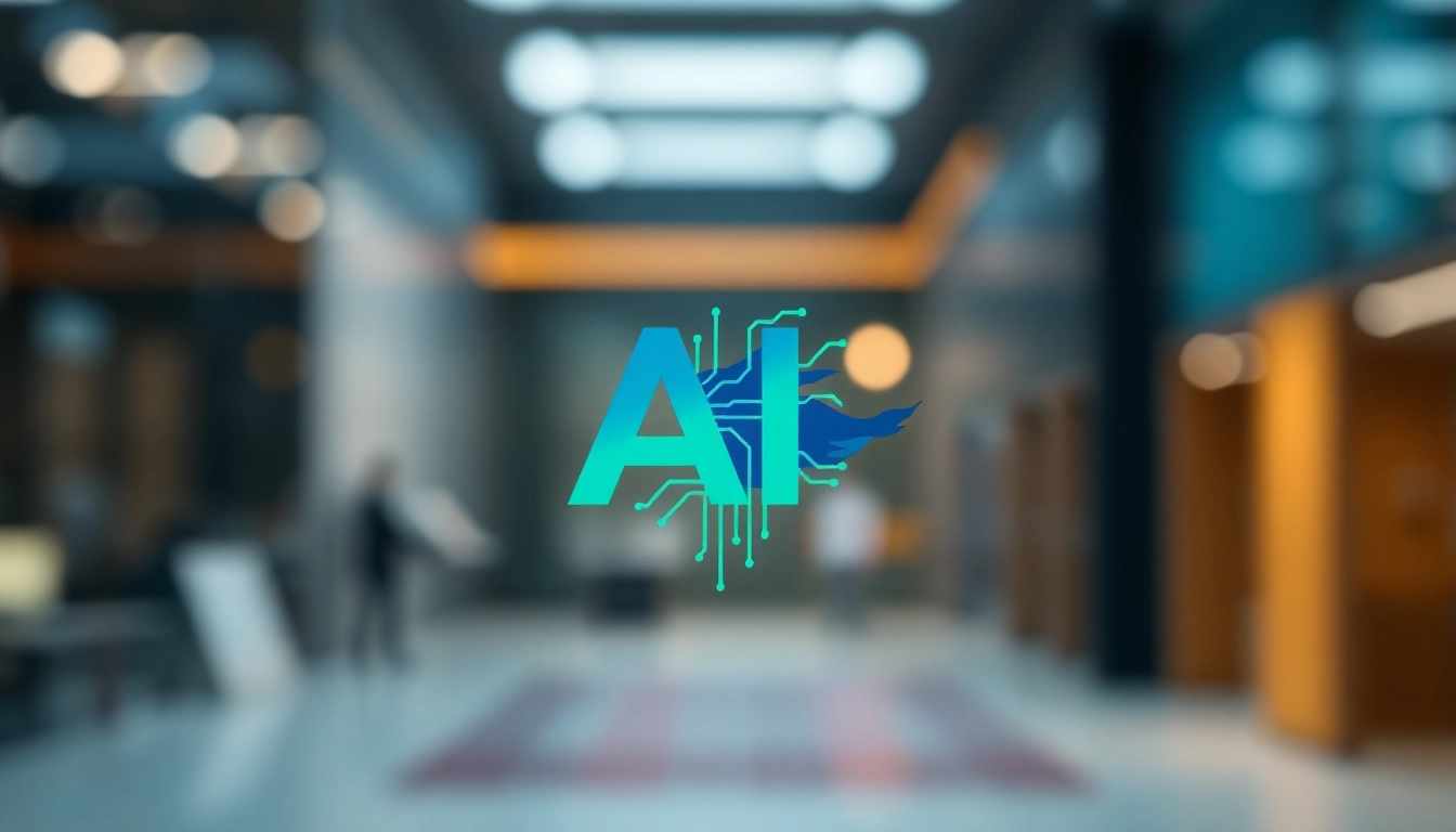 Create a custom AI logo design with a modern tech theme, featuring innovative elements and a sleek appearance.