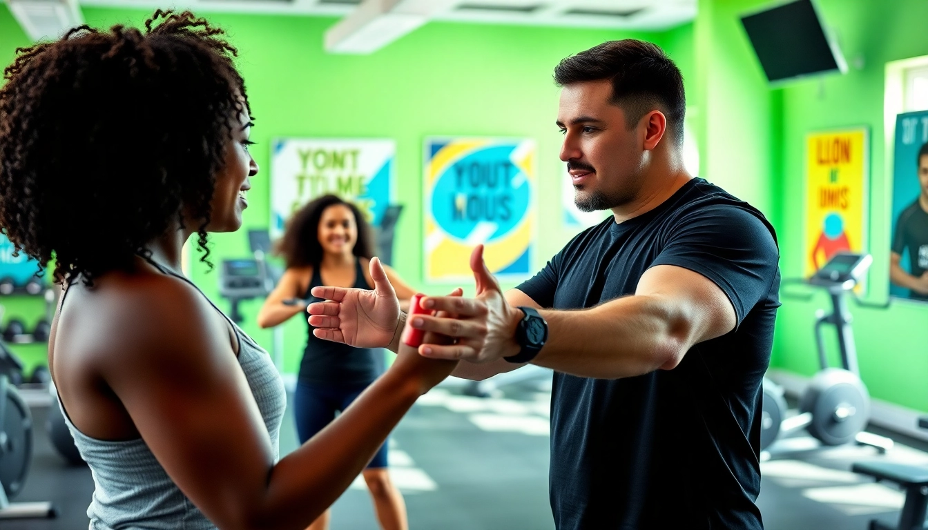 Weight Loss Personal Trainer Jersey City guiding an energetic client during a workout.