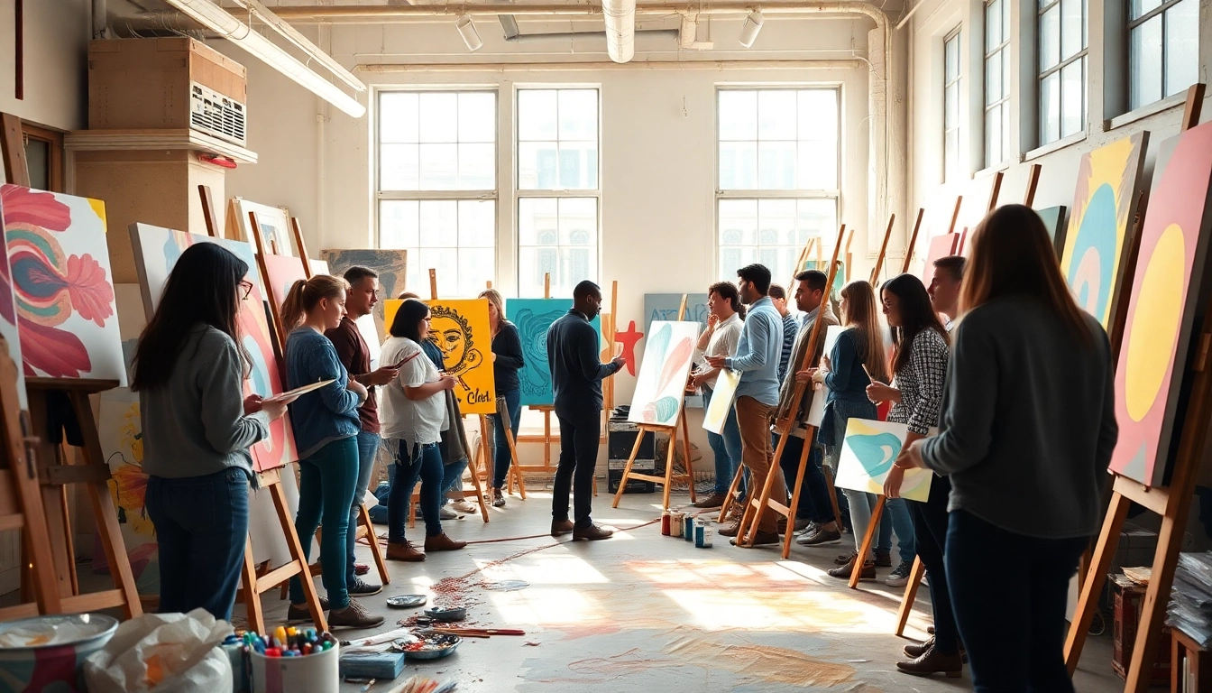 Emerging artists in Chicago creating and showcasing their work in a collaborative studio.