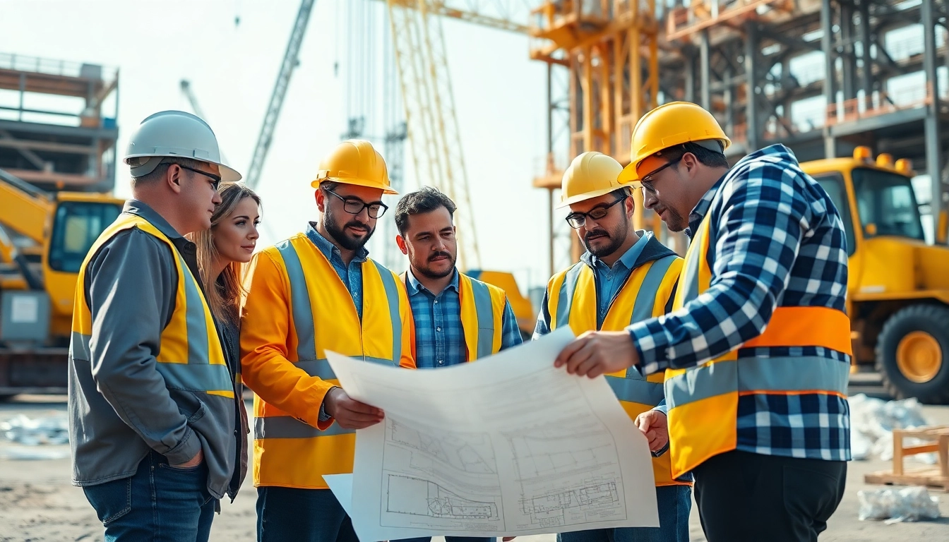 View of NVQ Level 6 Construction Contracting operations answers in action at a construction site.