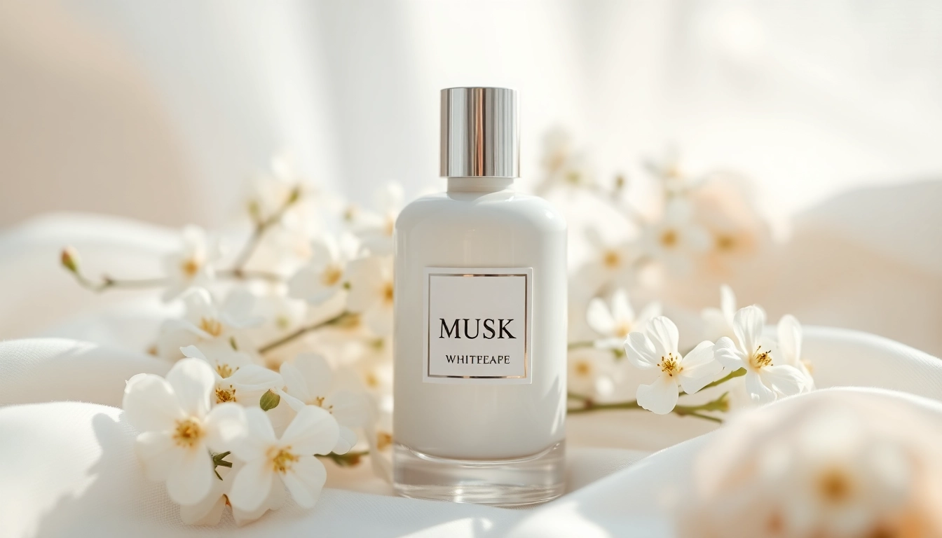Le parfum White musk rayonne à travers des fleurs délicates et un fond apaisant.