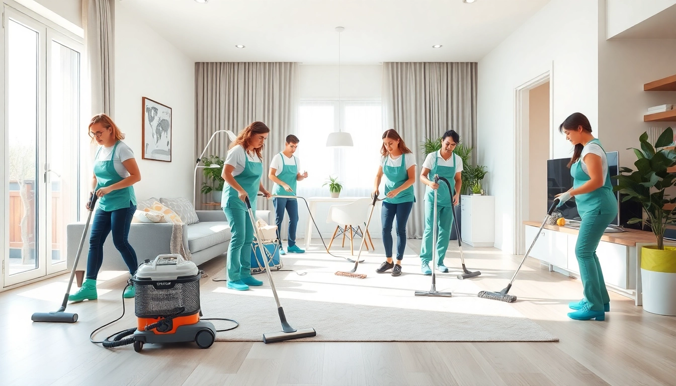 Expert bond cleaning Logan team diligently cleaning an apartment for a perfect exit.