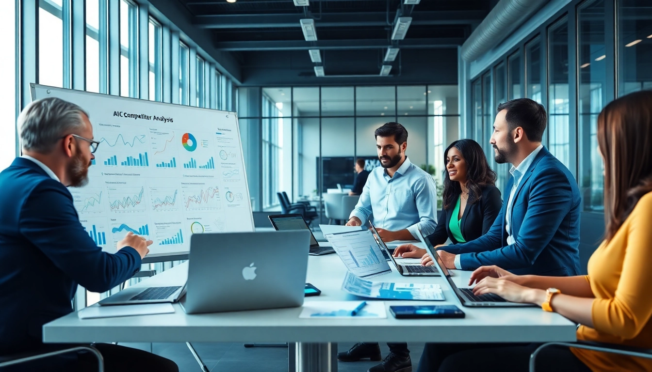 Analyze data for AI for competitor analysis in a professional business setting.