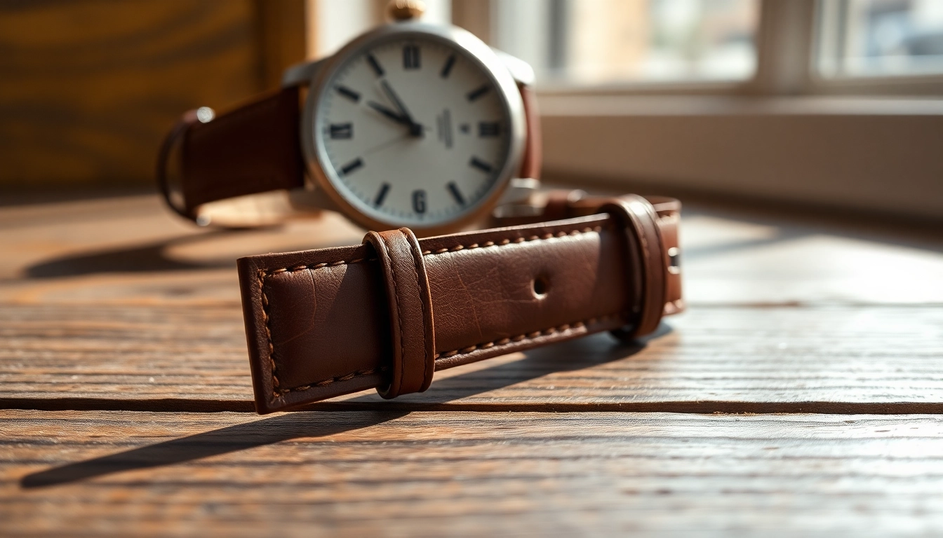 Customize your look with a premium 20mm leather watch strap featuring exquisite craftsmanship.