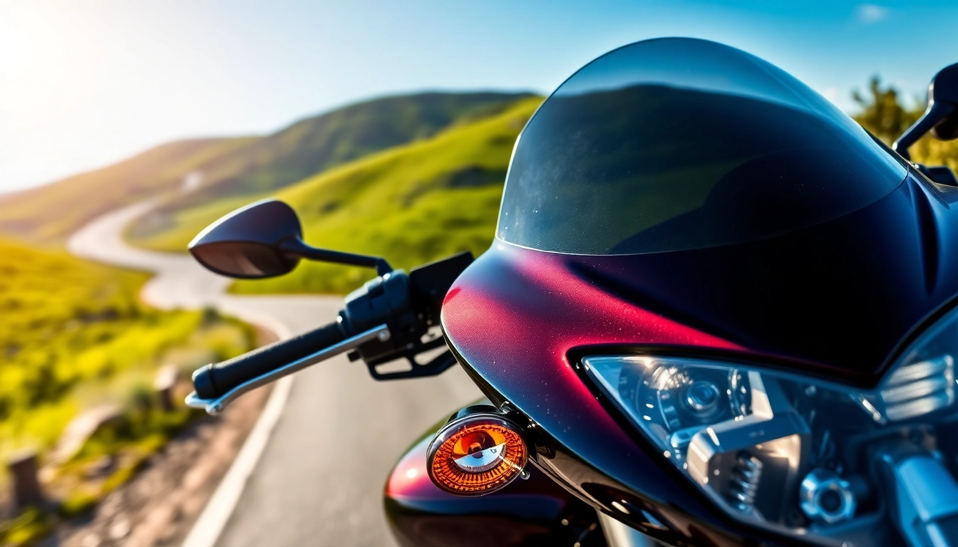 Enhance your ride with motorcycle windshields showcasing sleek, aerodynamic designs.