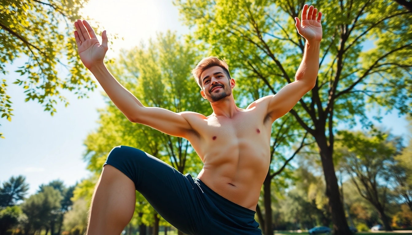 Abnehmen durch aktives Training im Freien mit einem motivierten Individuum.