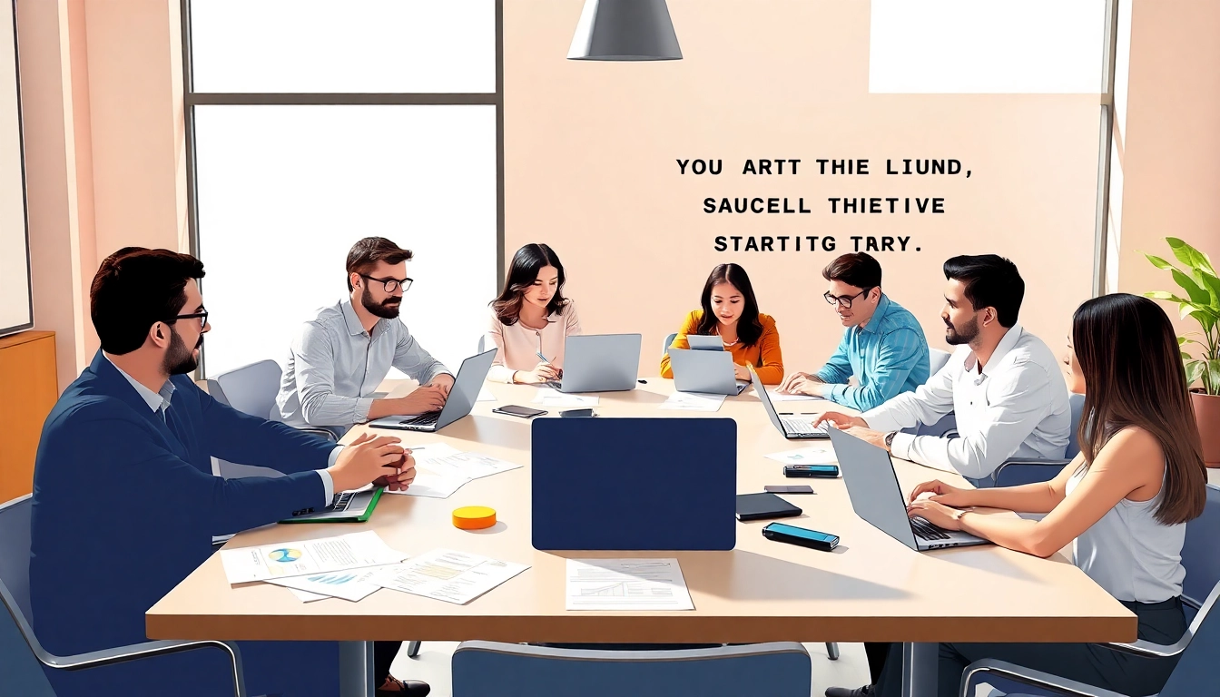 Prominent business discussions on how to launch a successful startup in a modern office.