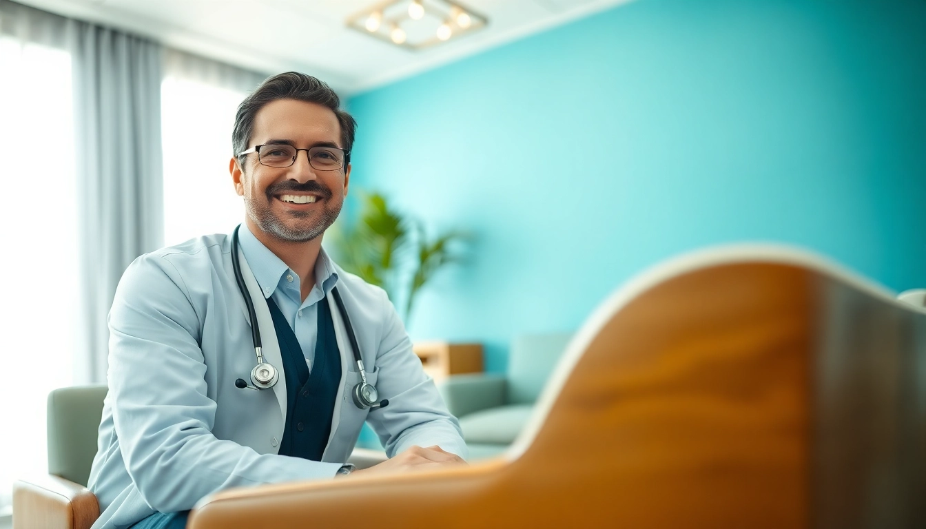 Consultation at Parker Medical Las Vegas showcasing a doctor with a patient in a welcoming environment.