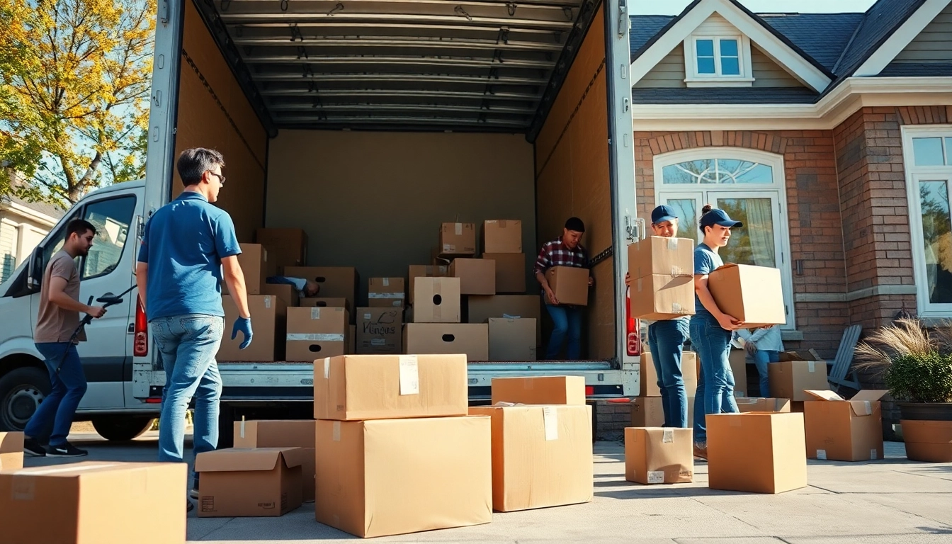 Best moving company Toronto movers efficiently packing and loading belongings into a truck.