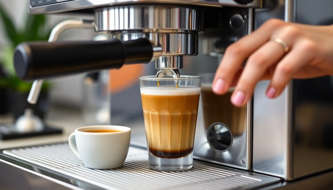 Cimbali teknik servisinde espresso makineleri üzerinde uzman teknisyenlerin çalışması.